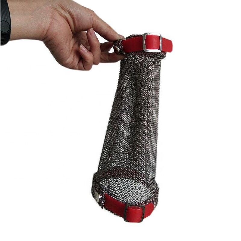 Arm Guard Factory - OEM 316L Ring Mesh 19cm Length TPU Strap