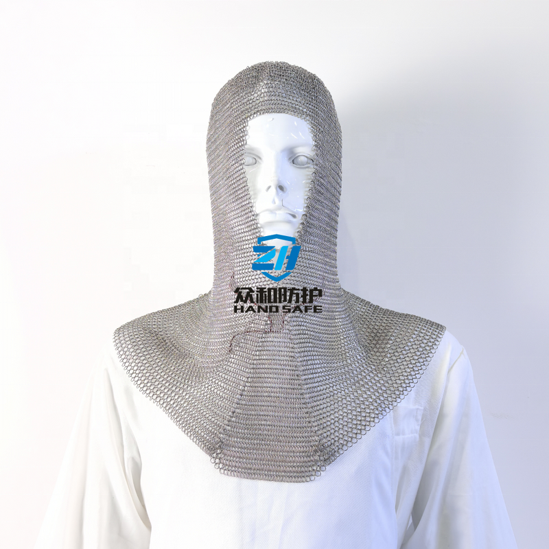 Chainmail Helmet Manufacturer - OEM 7mm Welded Ring Hood Head Protection