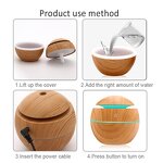 Ultrasonic Humidifier Manufacturer - OEM/ODM 130ml Wood Grain Diffuser