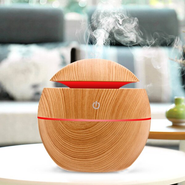 Ultrasonic Humidifier Manufacturer - OEM/ODM 130ml Wood Grain Diffuser