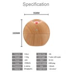 Portable Mist Diffuser Factory - OEM/ODM 130ml with LED Light Humidifier