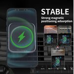 Magnetic Wireless Car Charger Manufacturer - OEM/ODM 15W Fast Charging Mount