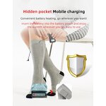 Electric Heated Socks Manufacturer - OEM/ODM Rechargeable 4000mAh Ski Socks