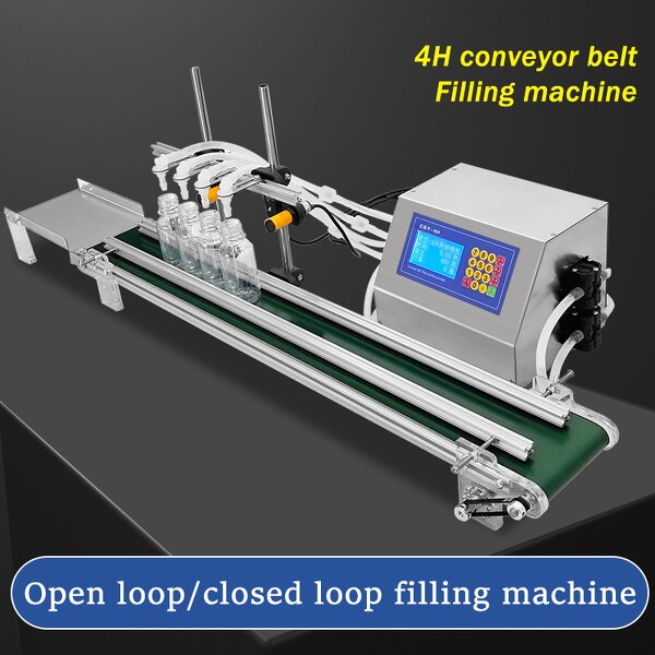Liquid Filling Machine Factory - OEM Automatic 4 Nozzles Stainless Steel