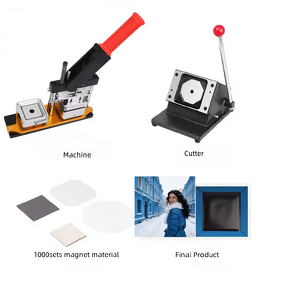 Badge Making Machine Factory - Wholesale Manual 500-1000pcs/hr CE Certified