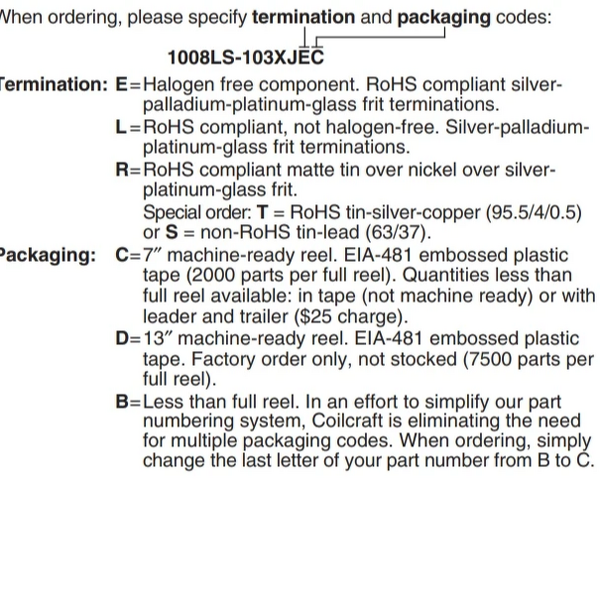 RF Inductor Manufacturer - OEM 1008LS-333XJL 33uH 5% SMD