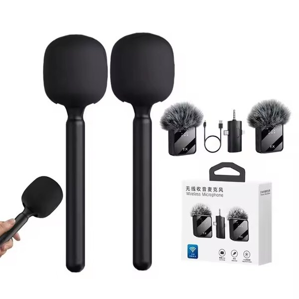 Wireless Microphone Kit Manufacturer - OEM/ODM 2Mic 3 In1 Handheld Holder Stick