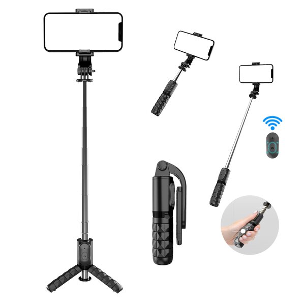 Selfie Stick Manufacturer - OEM/ODM Q08 Wireless Tripod with Beauty Light