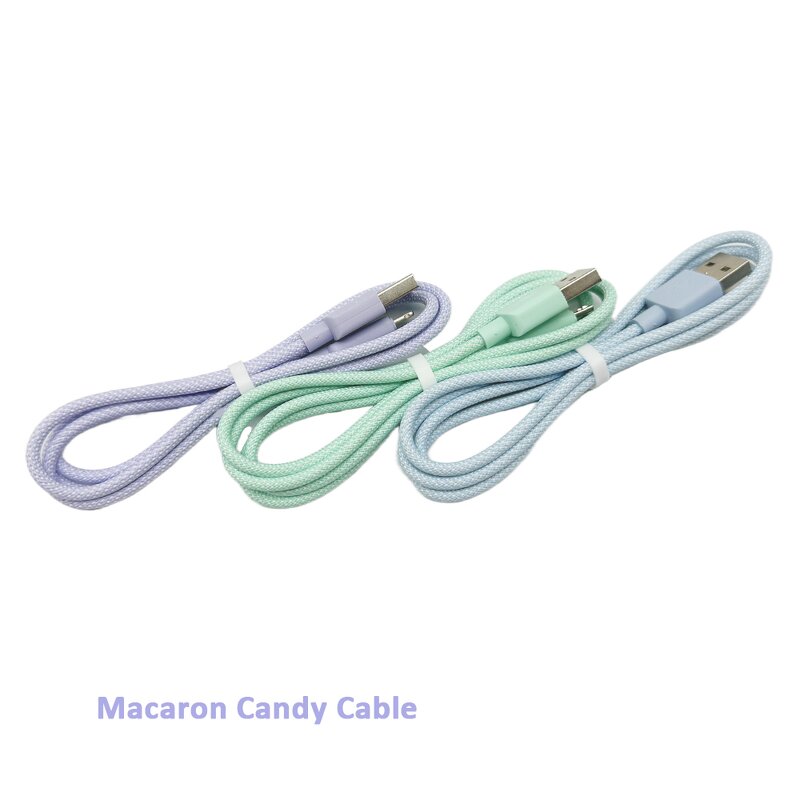 USB Type C Cable Factory - OEM/ODM Macaroon Braiding Fast Charge Cable