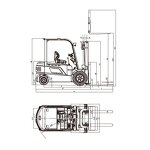 Electric Forklift Factory - OEM 4WD All Terrain 2.5 Ton Customize