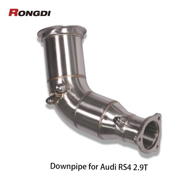 Downpipe Factory - OEM Brushed for Audi RS4 RS5 B9 2.9T