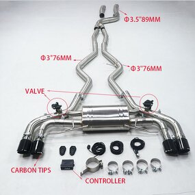 Catback Exhaust Factory - OEM SS304 for BMW M340i G20 G22