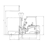 Counterbalance Forklift Factory - OEM 2.5T Small Electric Battery