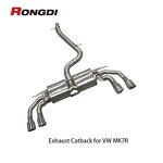 Catback Exhaust Manufacturer - OEM 304 Stainless for VW Golf Mk7 7R