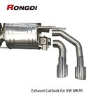 Catback Exhaust Manufacturer - OEM 304 Stainless for VW Golf Mk7 7R