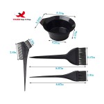 染发套装工厂-代工彩色碗梳刷工具套装