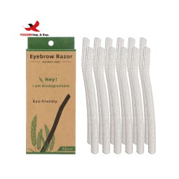 Eyebrow Razor Supplier - OEM Eco-friendly Wheat Straw Disposable
