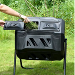 Composter Factory - OEM 43-Gallon Dual Rotating Outdoor Metal Stand