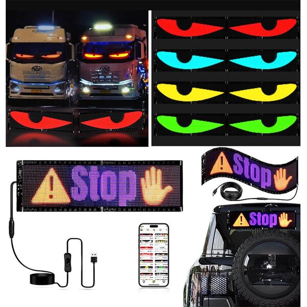 LED Screen Signage Factory - OEM/ODM Car Smart Programmable Automotive Matrix Panel