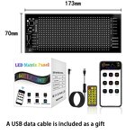 LED Sign Factory - OEM/ODM Car Programmable Scrolling 7"x3" USB 5V Flexible Matrix
