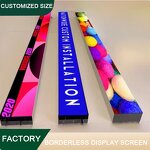 LED Electronic Display Screen Factory - OEM/ODM Custom Strip-shaped Stainless Steel Frameless