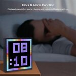 LED Display Screen Factory - OEM/ODM Desktop Atmosphere Decoration Clock Programmable