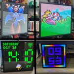 LED Display Screen Factory - OEM/ODM Desktop Atmosphere Decoration Clock Programmable