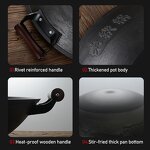 Wok Set Manufacturer - OEM/ODM High Quality Chinese Large Round Cast Iron Uncoated