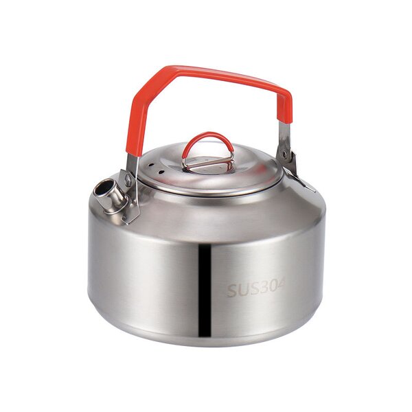 Camping Kettle Factory - OEM/ODM Portable 304 Stainless Steel 1/1.5/2L Whistling Kettle