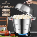 Kitchen Pot Manufacturer - OEM/ODM High Quality Stainless Steel Steamer Three-Layer with Lid