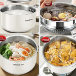 Snow Pan Factory - OEM/ODM Uncoated Stainless Steel Gas Single Handle Cooking Pot