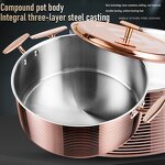 Hot Pot Factory - OEM/ODM Factory Selling 304 Stainless Steel Rose Golden Hotpot Pot