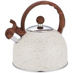 Stainless Steel Kettle Factory - OEM/ODM 2.5L with Wood Handle for Gas Induction Cooker