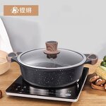 Soup Pot Factory - OEM/ODM Medical Stone Soup Pot 24/28/32cm Non Stick Aluminium Alloy