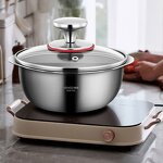 Hot Pot Manufacturer - OEM/ODM Two-flavor Hot Pot 316 Stainless Steel Mixing Bowl for Cooking