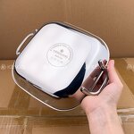 Snack Dishes Factory - OEM/ODM 304 Stainless Steel Tray Double Ear Square Serving Plates