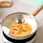 Frying Pan Factory - OEM/ODM High Quality Aluminium Alloy Egg Frying Pan Wooden Handle