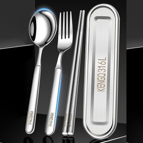 Camping Tableware Set Manufacturer - OEM/ODM Eco-Friendly 316 Stainless Steel Matte Polish