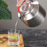 Camping Kettle Factory - OEM/ODM Portable 304 Stainless Steel 1/1.5/2L Whistling Kettle