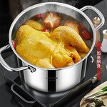 Stock Pot Factory - OEM/ODM 316 Stainless Steel with Glass Lid Double Ears Dishwasher Safe