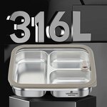 Lunch Box Manufacturer - OEM/ODM 316 Stainless Steel 1050ml 1600ml Portable Bento Tiffin
