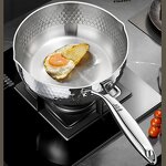 Snow Pan Manufacturer - OEM/ODM 316 Stainless Steel Hammer Pattern Small Flat Milk Pot