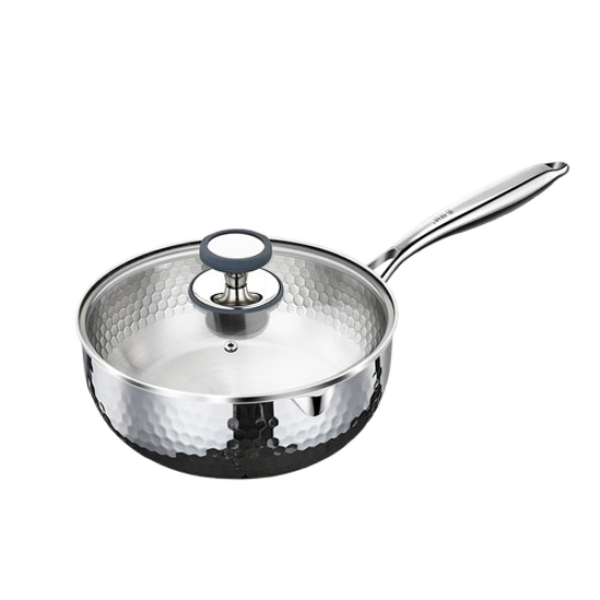 Kitchen Utensils Manufacturer - OEM/ODM 316 Stainless Steel Hammer Pattern Snow Pan