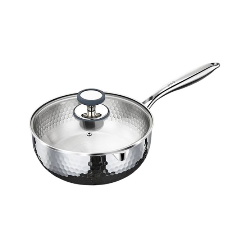 Kitchen Utensils Manufacturer - OEM/ODM 316 Stainless Steel Hammer Pattern Snow Pan