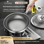Cooking Pan Factory - OEM/ODM Factory Non-stick Titanium Frying Wok for Gas Induction