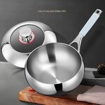 Stock Pot Factory - OEM/ODM Stainless Steel High Quality Cooking Pan with Lid for Kitchen