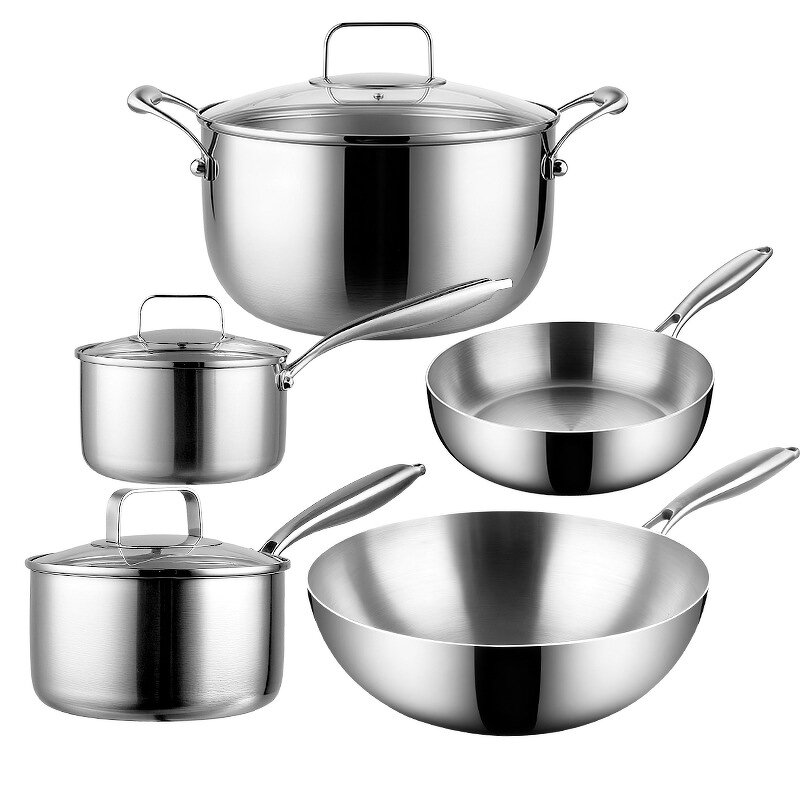 Cookware Set Factory - OEM/ODM 316 Stainless Steel Utensil Set with Non-Stick Pots