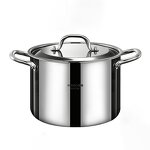 Stock Pot Factory - OEM/ODM Large Capacity Stainless Steel with Steel Cover Double Ears