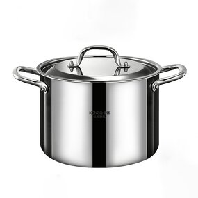 Stock Pot Factory - OEM/ODM Large Capacity Stainless Steel with Steel Cover Double Ears