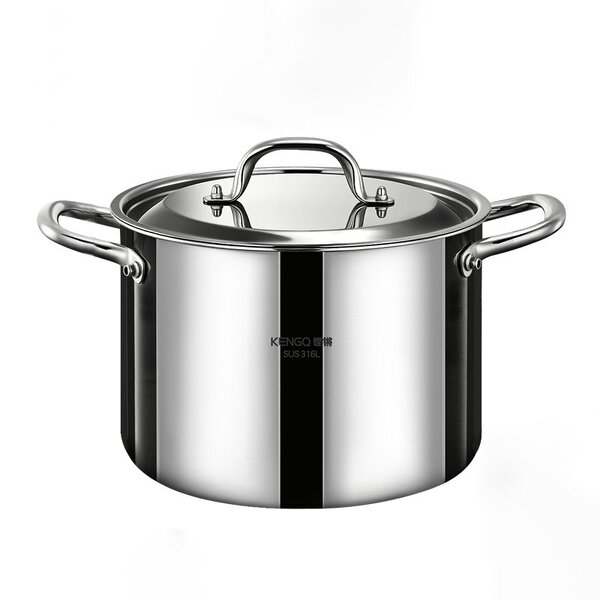 Stock Pot Factory - OEM/ODM Large Capacity Stainless Steel with Steel Cover Double Ears